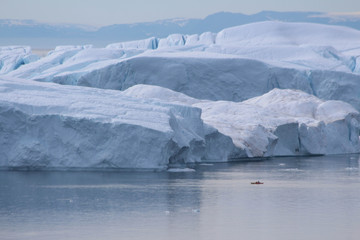 Kayaker at Ice Front