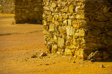 multicolored stones and rocks of Rio tinto