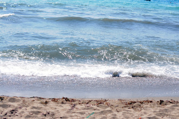 The beach and the sea. Waves. Relaxation. Travels