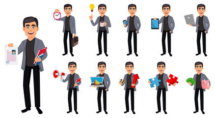 Handsome business man cartoon character © vectorkif