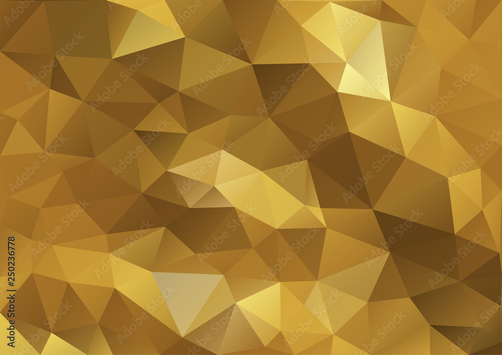 Wall mural gold geometric pattern