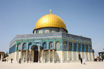 Golden dome of the Rock - Jerusalem, Israel