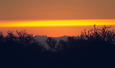 Obraz premium Fire in the sky