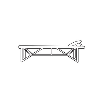 Massage Table Icon. Element Of Barber For Mobile Concept And Web Apps Icon. Outline, Thin Line Icon For Website Design And Development, App Development