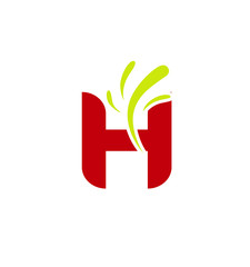 Letter h logo icon design template elements