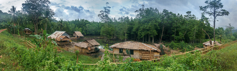 Fototapeta na wymiar Philippine Forest Village
