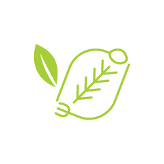 Leaf Logo Design Vector Template Isolated