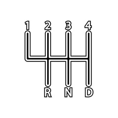 Manual Transmission icon. Element of Cars service and repair parts for mobile concept and web apps icon. Glyph, flat line icon for website design and development, app development