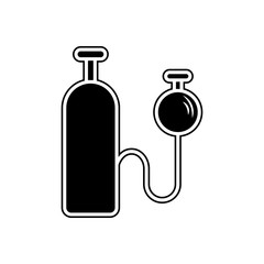 Fototapeta premium car nitro icon. Element of Cars service and repair parts for mobile concept and web apps icon. Glyph, flat line icon for website design and development, app development