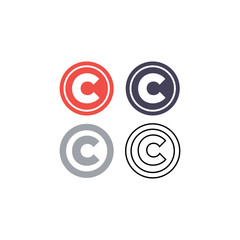 copyright symbol template collection