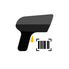 Warehouse scanner icon. Clipart image isolated on white background