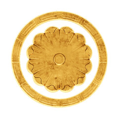 Gilded stucco, collection gold cartouche	