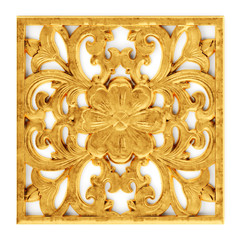 Gilded stucco, collection gold cartouche	