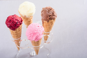 Ice cream waffle cones