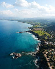 aerial view of the sea from Akamas at Cyprus.