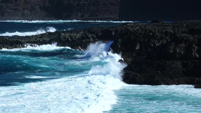 Coast of Tenesar, Lanzarote island, Canary Islands, Spain, Europe