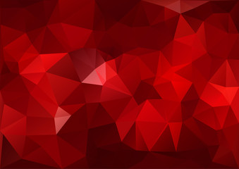 Red Geometric Pattern