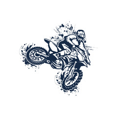 motocross vector - obrazy, fototapety, plakaty