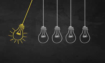 Naklejka premium Light Bulbs