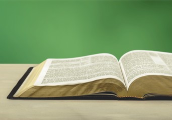 Open book isolated on background