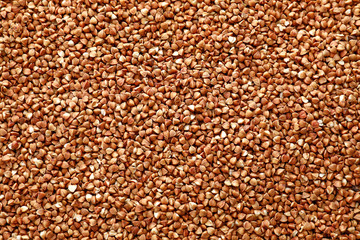 Raw buckwheat as background