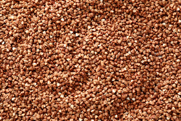 Raw buckwheat as background