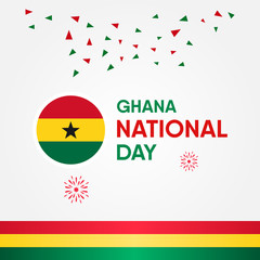 Ghana Independence Day Vector Design