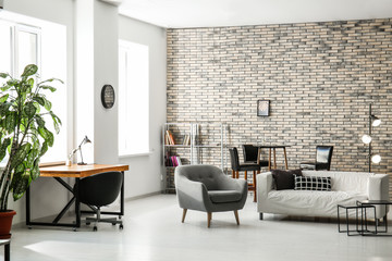 Interior of beautiful modern room