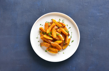 Baked pumpkin slices