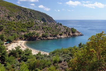 Greece, Tassos island. Sea, mountains, beautiful sunny day