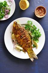 Roasted fish