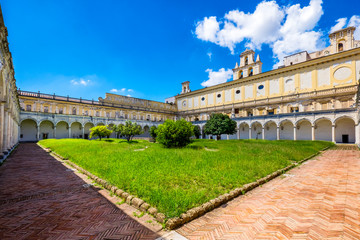 Beautiful cloister and gardens of San Martino (Certosa di San Martino or chartreuse of Saint...