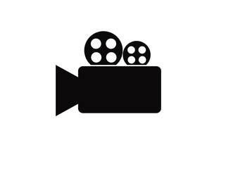 Vector movie camera icon. Cinema.