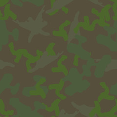 Fototapeta premium Forest camouflage of various shades of green and brown colors