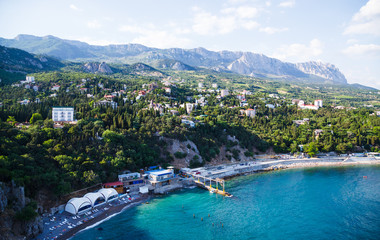 Black sea coast in Crimea