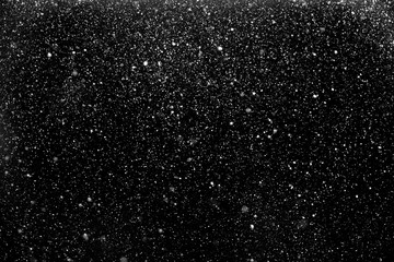 Falling real snowflakes, heavy snow