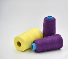 Yellow and purple Threads