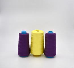 Yellow and purple Threads