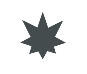 Modern star icon vector 