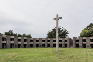 German military cemetery Mont-de-Huisnes in Normandy, France