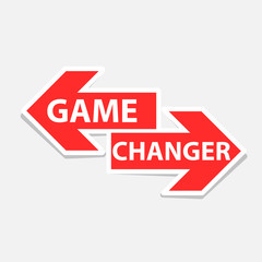 Game changer sign. Clipart image isolated on white background