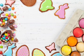 Easter greeting card backdrop