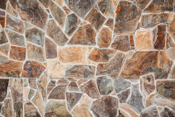 Stone wall of building