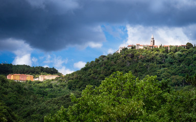 Fototapeta na wymiar landscape with castle