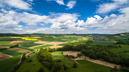 Rapsfelder bei Hammelburg