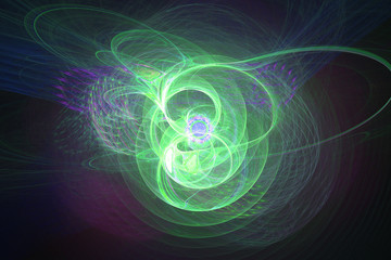 Fraktal fractal wallpaper black and colorful geometric shapes illustrate space universe magic frequency explosion galaxy or galaxies.