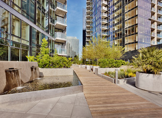 Highrise apartment buildings