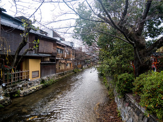 Fototapeta na wymiar The Gion Canal by day