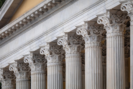 Stone column ancient classic architecture detail