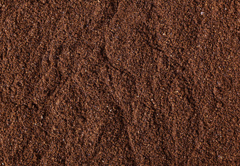 Ground roasted coffee bean background